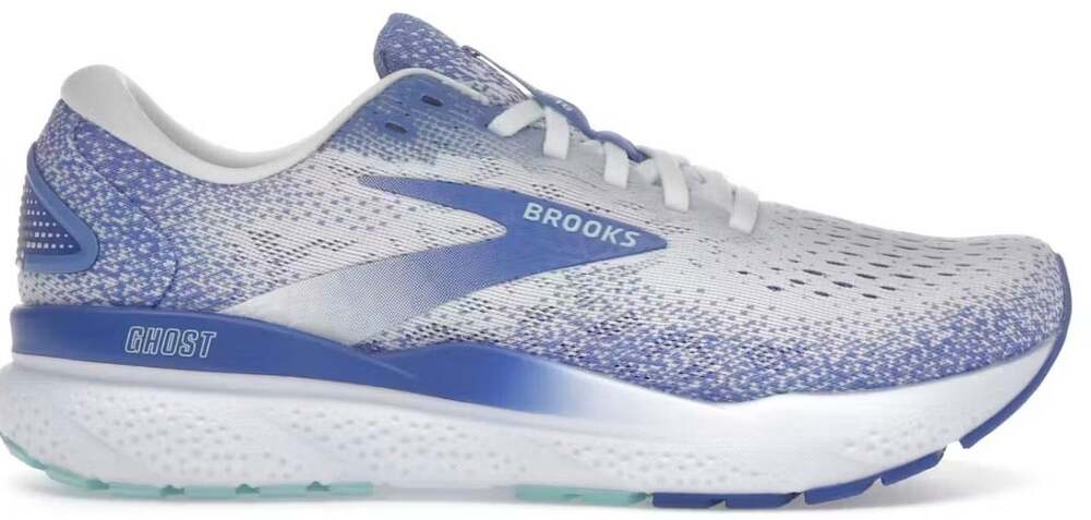 Brooks Women’s Ghost 16 Running Shoes Blue/White Athletic Gym Walking Size 7